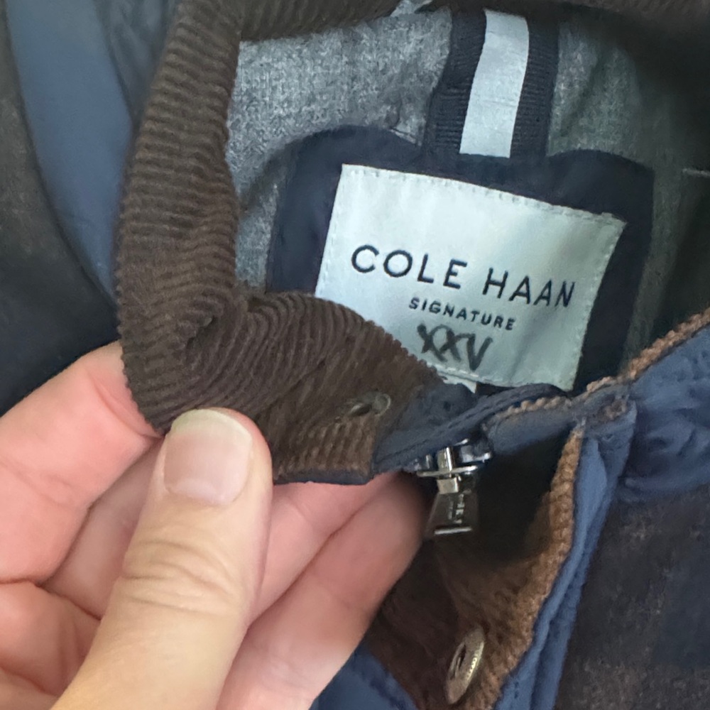 Cole Haan Men's Quilted Blue Jacket - Picture 5 of 9